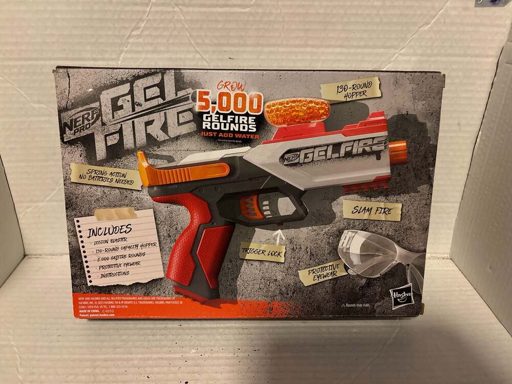New Nerf Pro Gelfire Legion Spring Action Blaster with 5000 Gelfire Rounds